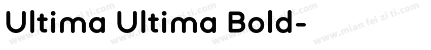 Ultima Ultima Bold字体转换